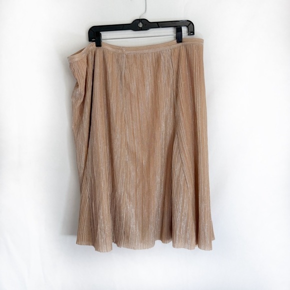 Maeve Skirt Anthro Ambra Shimmer Pleats Midi Size XL - Picture 1 of 7